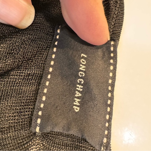 Longchamp Women’s Black Sheer Cap Sleeve Top Size Medium - Picture 5 of 10